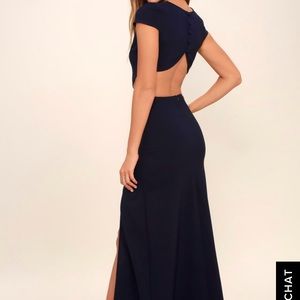 Maroon Conversion piece Backless Maxi Dress